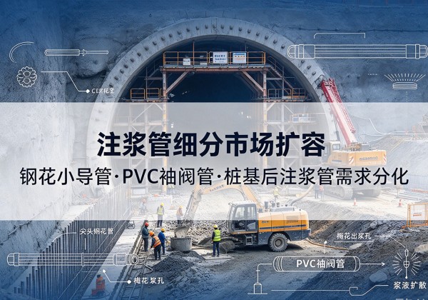 乌审旗注浆管细分市场扩容，隧道钢花小导管、PVC 袖阀管、桩基后注浆管需求分化